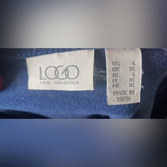 LOGO (Lori Goldstein) women’s top - Picture 2 of 6